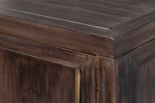 Sarreid Details 2 Door Credenza - Stunning Bluemoon Finish In Durable Acacia Wood For Modern Elegance Brown  53883