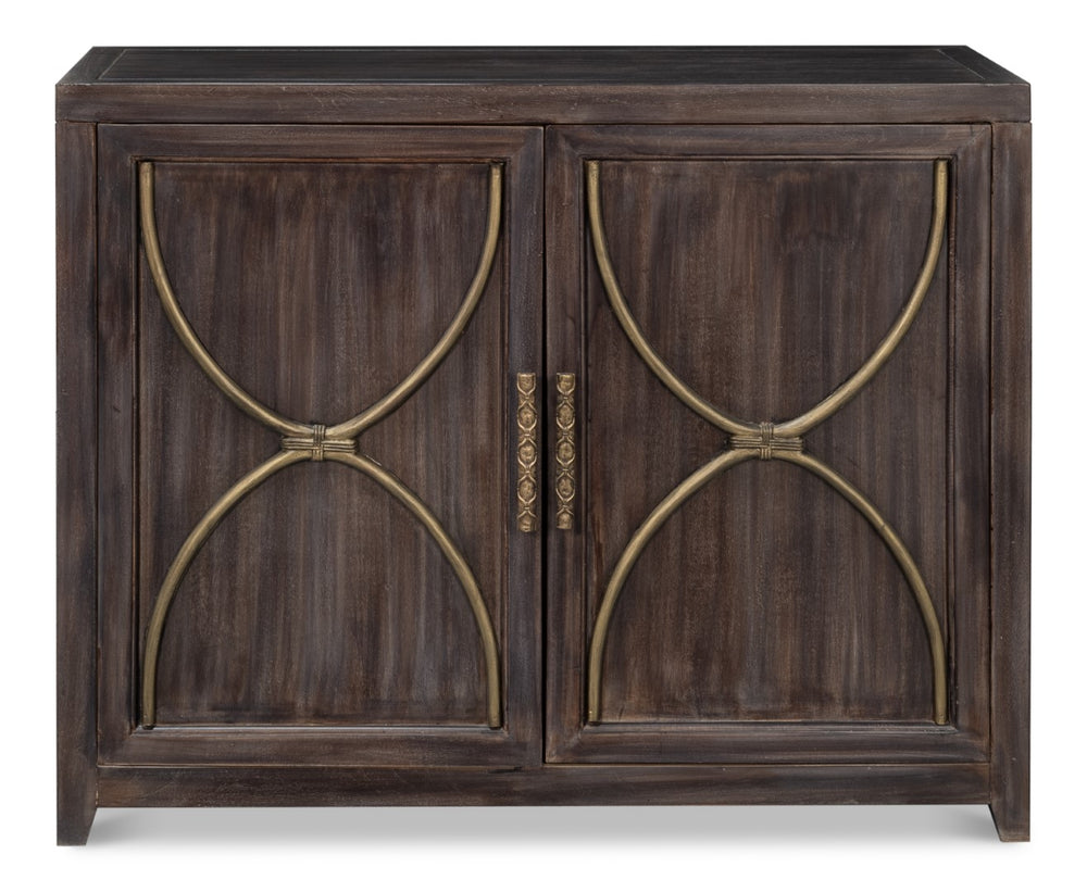 Sarreid Details 2 Door Credenza - Stunning Bluemoon Finish In Durable Acacia Wood For Modern Elegance Brown  53883