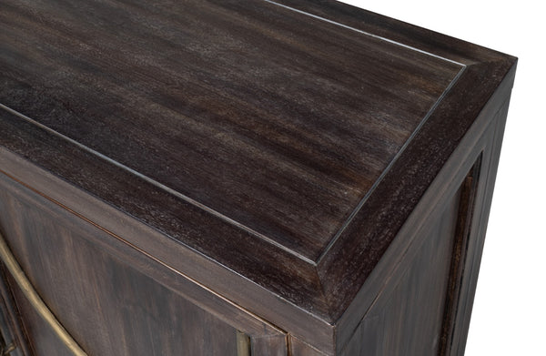 Sarreid Details 2 Door Credenza - Stunning Bluemoon Finish In Durable Acacia Wood For Modern Elegance Brown  53883