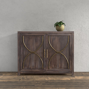 Sarreid Details 2 Door Credenza - Stunning Bluemoon Finish In Durable Acacia Wood For Modern Elegance Brown  53883