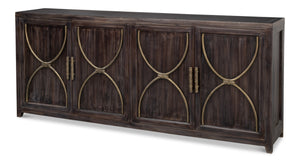 Sarreid Details Credenza - Stunning Bluemoon Finish In Durable Acacia Wood For Elegant Home Decor Solutions Brown  53884