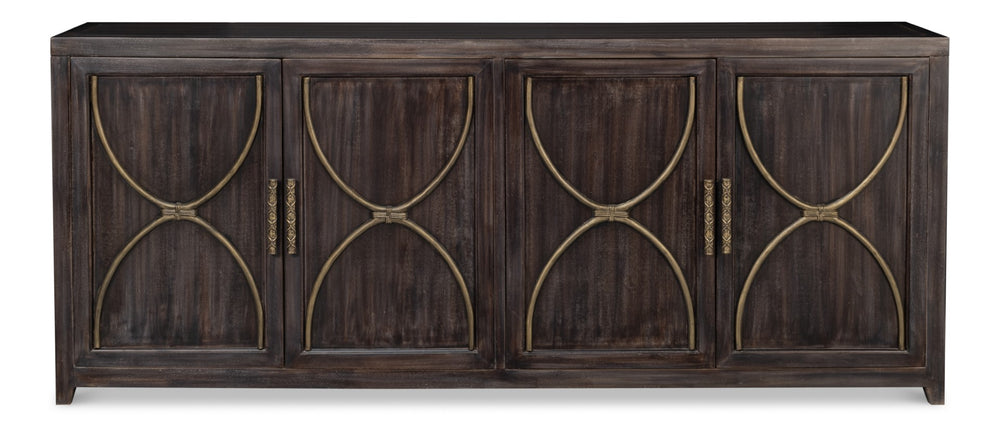 Sarreid Details Credenza - Stunning Bluemoon Finish In Durable Acacia Wood For Elegant Home Decor Solutions Brown  53884