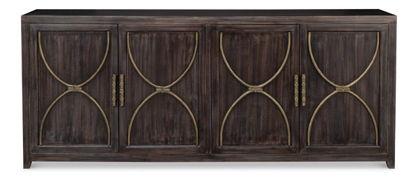 Sarreid Details Credenza - Stunning Bluemoon Finish In Durable Acacia Wood For Elegant Home Decor Solutions Brown  53884