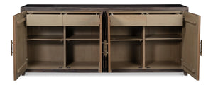 Sarreid Details Credenza - Stunning Bluemoon Finish In Durable Acacia Wood For Elegant Home Decor Solutions Brown  53884