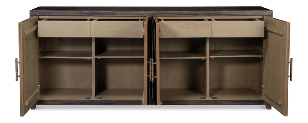 Sarreid Details Credenza - Stunning Bluemoon Finish In Durable Acacia Wood For Elegant Home Decor Solutions Brown  53884