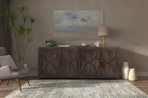 Sarreid Details Credenza - Stunning Bluemoon Finish In Durable Acacia Wood For Elegant Home Decor Solutions Brown  53884