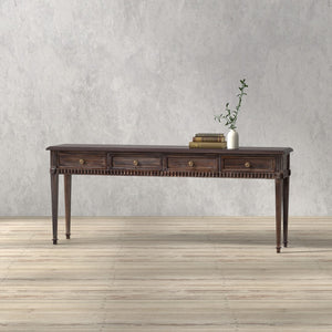 Sarreid Details Console Table - Stunning Bluemoon Finish, Crafted From Durable Acacia Wood For Elegance Brown  53885