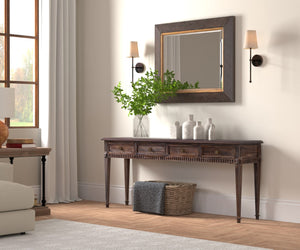 Sarreid Details Console Table - Stunning Bluemoon Finish, Crafted From Durable Acacia Wood For Elegance Brown  53885