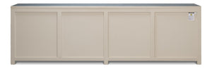Sarreid Eight Is Enough Sideboard - Stylish Blue/Grey Finish With 4 Removable Shelves In Reclaimed Pine Blue  53886