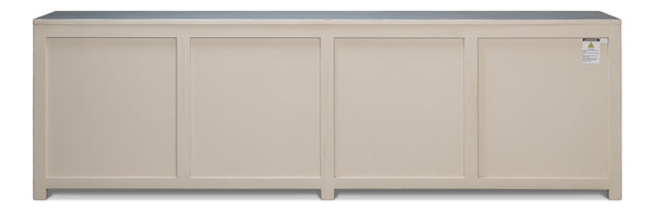 Sarreid Eight Is Enough Sideboard - Stylish Blue/Grey Finish With 4 Removable Shelves In Reclaimed Pine Blue  53886