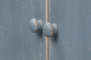 Sarreid Eight Is Enough Sideboard - Stylish Blue/Grey Finish With 4 Removable Shelves In Reclaimed Pine Blue  53886