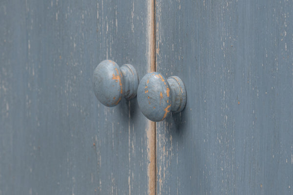 Sarreid Eight Is Enough Sideboard - Stylish Blue/Grey Finish With 4 Removable Shelves In Reclaimed Pine Blue  53886