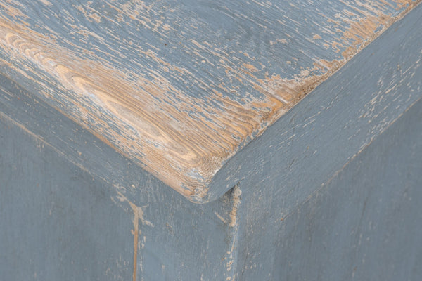 Sarreid Eight Is Enough Sideboard - Stylish Blue/Grey Finish With 4 Removable Shelves In Reclaimed Pine Blue  53886