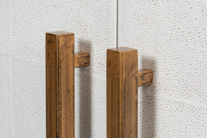 Sarreid Blakely Door Chest In Osprey White – Stylish Iron And Leather Storage Solution For Modern Homes White  53891