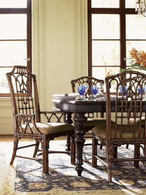 Lexington Tommy Bahama Home Islands Edge Dining Table - Exquisite British Colonial Design With Elegant Mahogany And Seating For Ten Kona  537-877