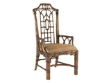 Lexington Tommy Bahama Home Pacific Rim Dining Chair - Elegant Island-inspired Design With Rattan And Mahogany For Luxe Living Tortoise Shell  538-881-01