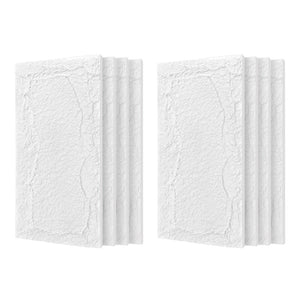English Elm 3d Faux Stone Pu Wainscoting Panels Lightweight Waterproof Interior Accent Wall Set White Marble W347P478049