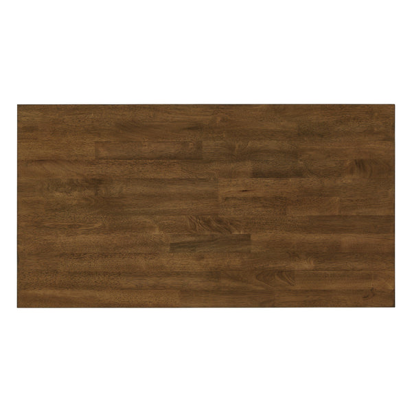 Watts Rubberwood Buffet with Two Drawers and Open Shelves for Dining Room Storage