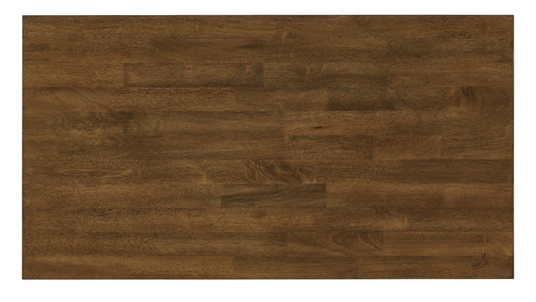 Watts Rubberwood Buffet with Two Drawers and Open Shelves for Dining Room Storage