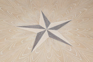 Sarreid Samuel Dining Table - Elegant Whitewashed Oak Wood Design For Timeless Dining Room Style Beige  53901