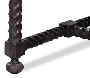 Sarreid Barley Cocktail Table – Stunning Acacia Wood With Elegant White Banswara Marble Top For Your Home Brown  53905