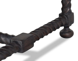 Sarreid Barley Cocktail Table – Stunning Acacia Wood With Elegant White Banswara Marble Top For Your Home Brown  53905