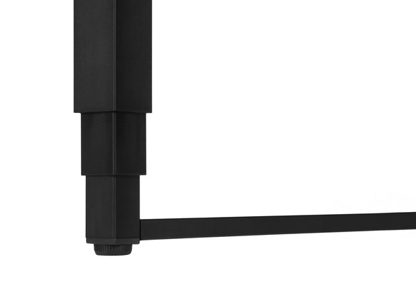 English Elm Computer Desk – Adjustable Standing Workstation, Modern Black Laminate & Metal, Perfect For Home Office B2710P219897