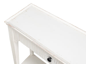 Sarreid Jude Bungalow Console Table - Stylish White Pine & Fir Design For Modern Living Spaces And Decor White  53912