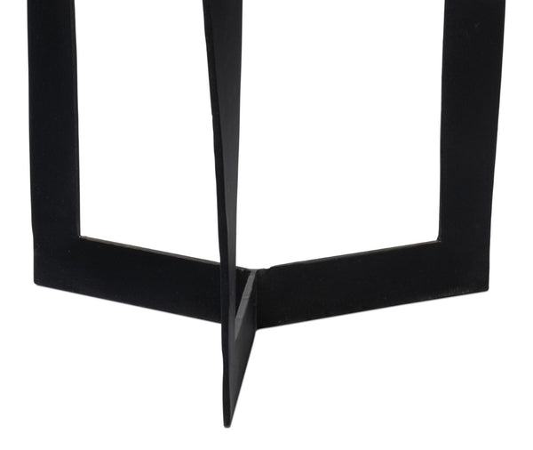 Sarreid Evan End Table - Stylish Mango Wood Design With Durable Metal Base For Modern Home Decor Grey  53920