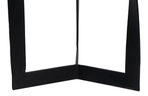 Sarreid Evan End Table - Stylish Mango Wood Design With Durable Metal Base For Modern Home Decor Grey  53920