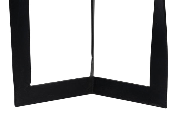 Sarreid Evan End Table - Stylish Mango Wood Design With Durable Metal Base For Modern Home Decor Grey  53920