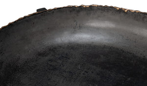 Sarreid Beckham Round End Table - Sleek Black Finish, Modern Metal Design For Stylish Living Room Decor Black  53922