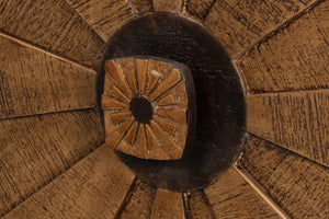 Sarreid Luke 3 Door Sideboard - Stylish Mango Wood With Metal Accents For Modern Home Storage Solutions Brown  53923