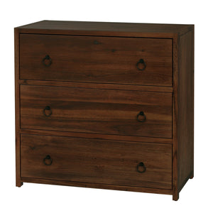 Butler Specialty Butler Lark 34" Rectangular Wood 3 Drawer Dresser - Elegant Storage For Traditional Style Bedrooms Medium Brown Acacia Solids,Rubberwood Solids,Mdf,Plywood 5392489-butler