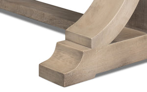 Sarreid Dover Dining Table - Stylish Mango Wood And Metal Design For Modern Dining Spaces, 6-seater Capacity Grey  53927