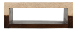 Sarreid Rowan Coffee Table - Stunning Mango Wood Design For A Modern Living Room - Perfect Centerpiece! Brown  53928