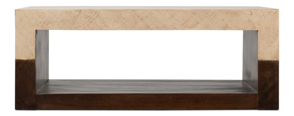 Sarreid Rowan Coffee Table - Stunning Mango Wood Design For A Modern Living Room - Perfect Centerpiece! Brown  53928
