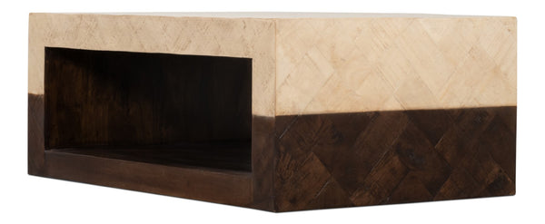 Sarreid Rowan Coffee Table - Stunning Mango Wood Design For A Modern Living Room - Perfect Centerpiece! Brown  53928