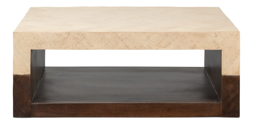 Sarreid Rowan Coffee Table - Stunning Mango Wood Design For A Modern Living Room - Perfect Centerpiece! Brown  53928