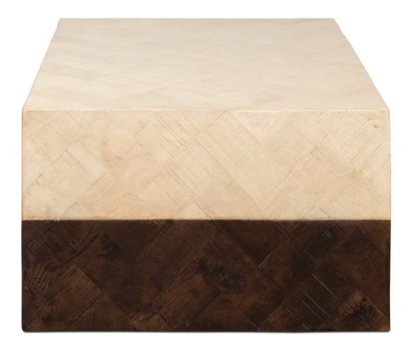 Sarreid Rowan Coffee Table - Stunning Mango Wood Design For A Modern Living Room - Perfect Centerpiece! Brown  53928