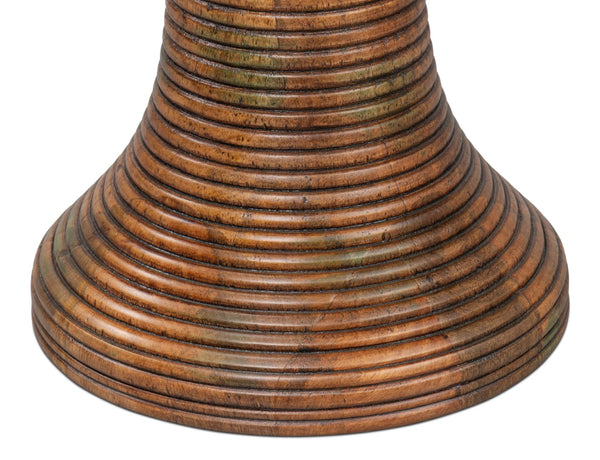 Sarreid Kayan Wood End Table - Exquisite Mango Wood Design For Modern Living Rooms & Elegant Decor Touches Brown  53931