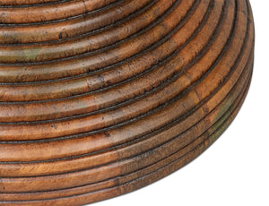 Sarreid Kayan Wood End Table - Exquisite Mango Wood Design For Modern Living Rooms & Elegant Decor Touches Brown  53931