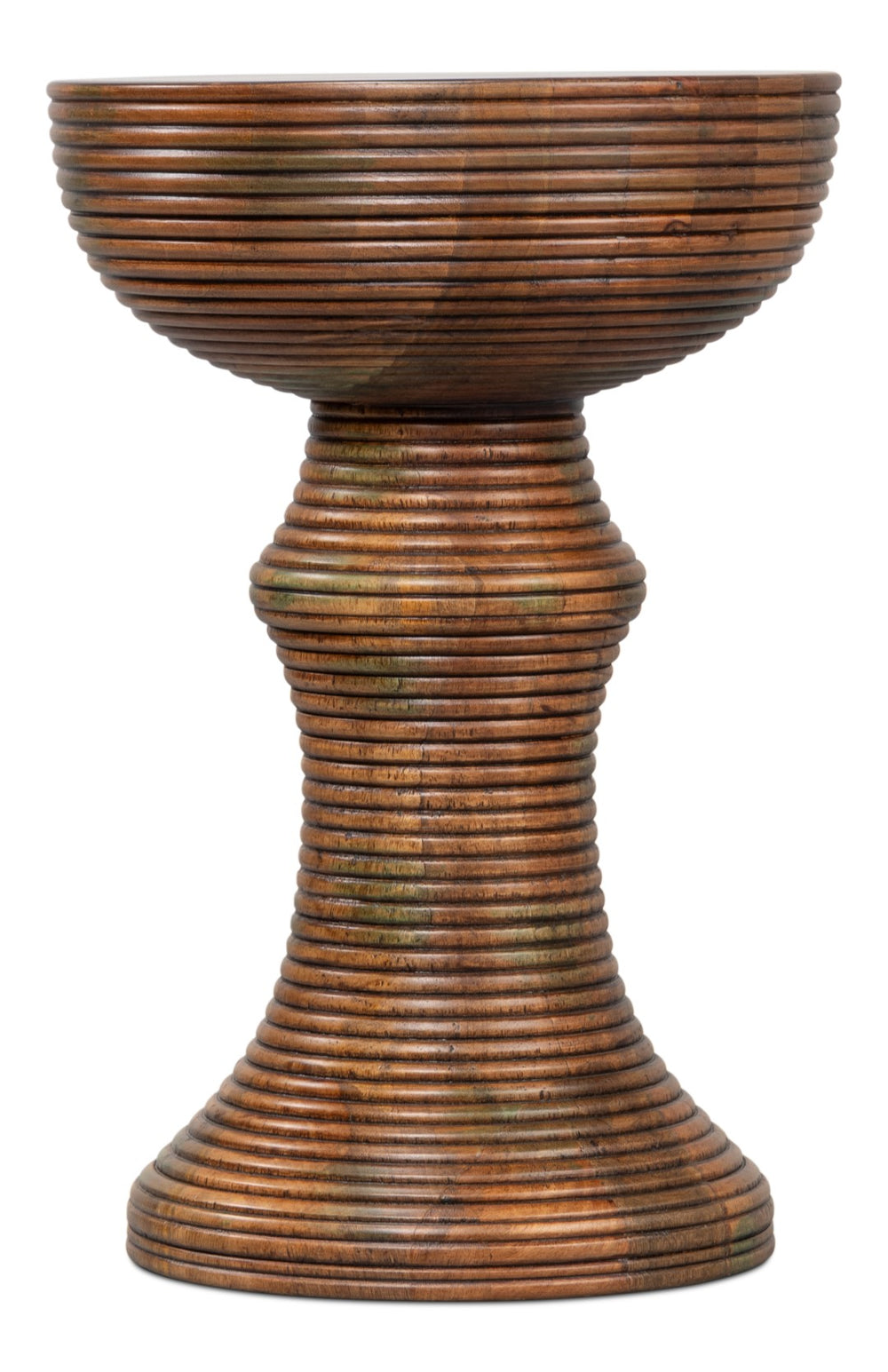 Sarreid Kayan Wood End Table - Exquisite Mango Wood Design For Modern Living Rooms & Elegant Decor Touches Brown  53931