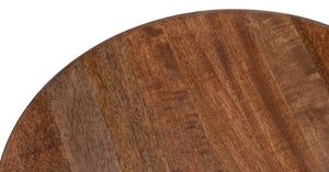 Sarreid Kayan Wood End Table - Exquisite Mango Wood Design For Modern Living Rooms & Elegant Decor Touches Brown  53931
