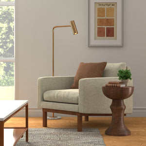 Sarreid Kayan Wood End Table - Exquisite Mango Wood Design For Modern Living Rooms & Elegant Decor Touches Brown  53931