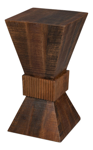 Sarreid Manny Wood End Table - Stylish Mango Wood Design For Modern Living Rooms, Durable & Chic Accent Piece Brown  53932