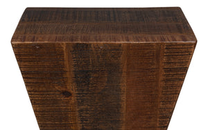 Sarreid Manny Wood End Table - Stylish Mango Wood Design For Modern Living Rooms, Durable & Chic Accent Piece Brown  53932