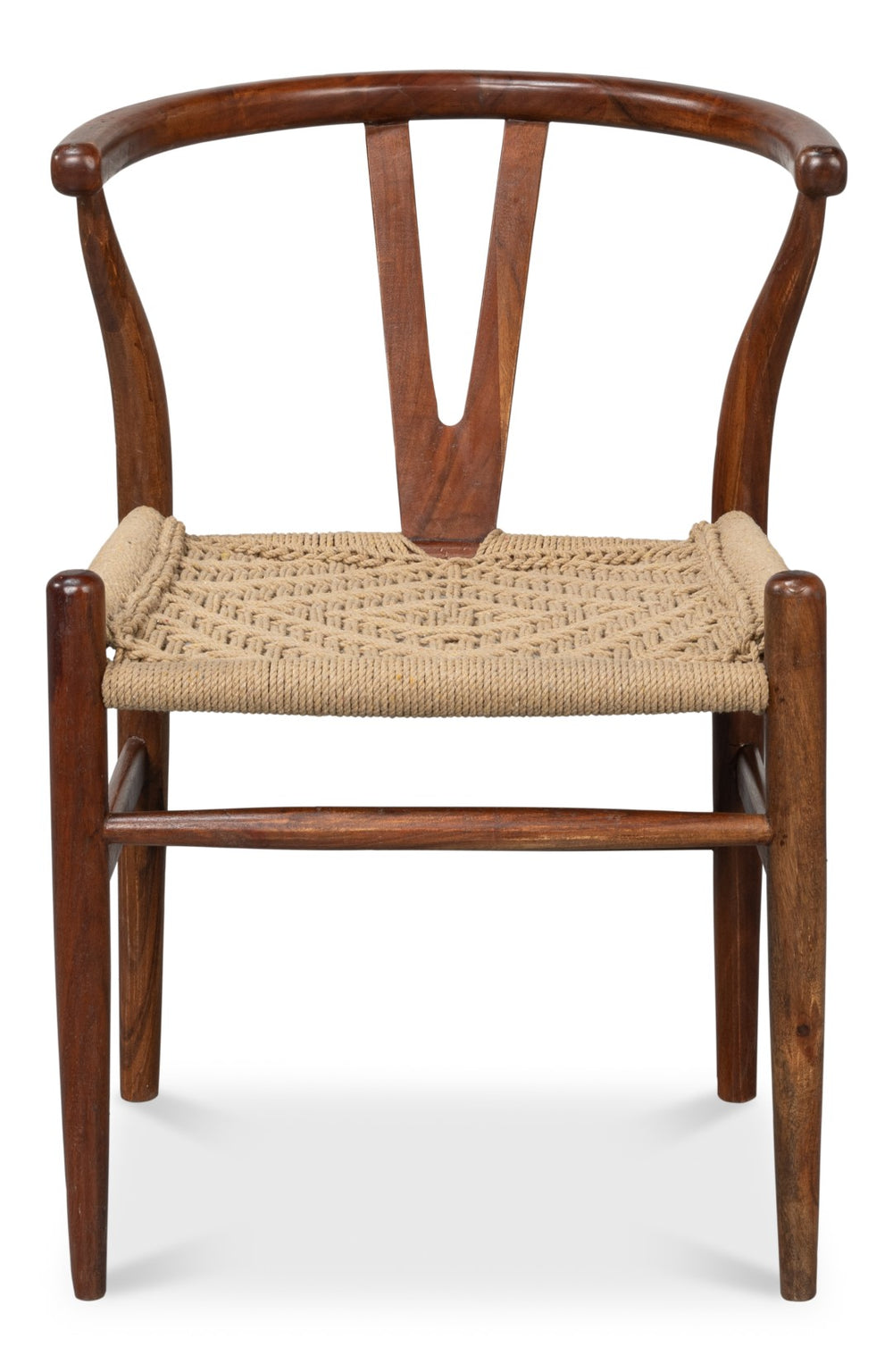 Sarreid Mao Chair - Stylish Acacia Wood Design With Durable Woven Jute Ropes For Modern Home Decor Brown  53935