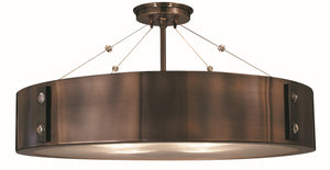 Framburg 4-light Illuminating Pendant Fixture With Elegant Diffuser – Usa-made Modern Lighting Solution Roman Bronze With Ebony Accents Metal 5394 Rb/Eb