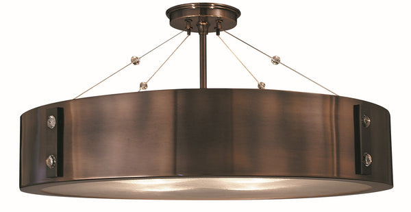 Framburg 4-light Illuminating Pendant Fixture With Elegant Diffuser – Usa-made Modern Lighting Solution Roman Bronze With Ebony Accents Metal 5394 Rb/Eb